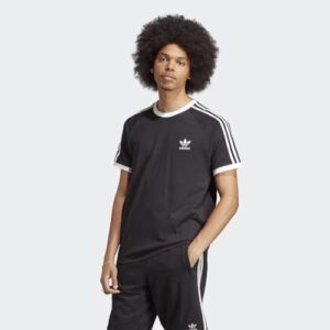 adidas Originals Men's Adicolor Classics 3-Stripes T-Shirt, Black, X-Large