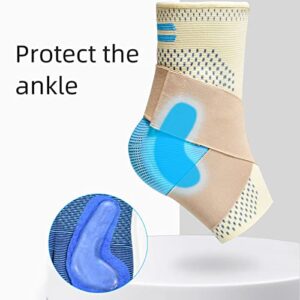 Ankle Compression Sleeve, Ankle Support Brace Muscle Relief for Injury Recovery