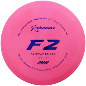 prodigy disc 300 f2 | overstable disc golf fairway driver | optimum feel & grip | predictable, controllable flight | colors may vary (160-164g)