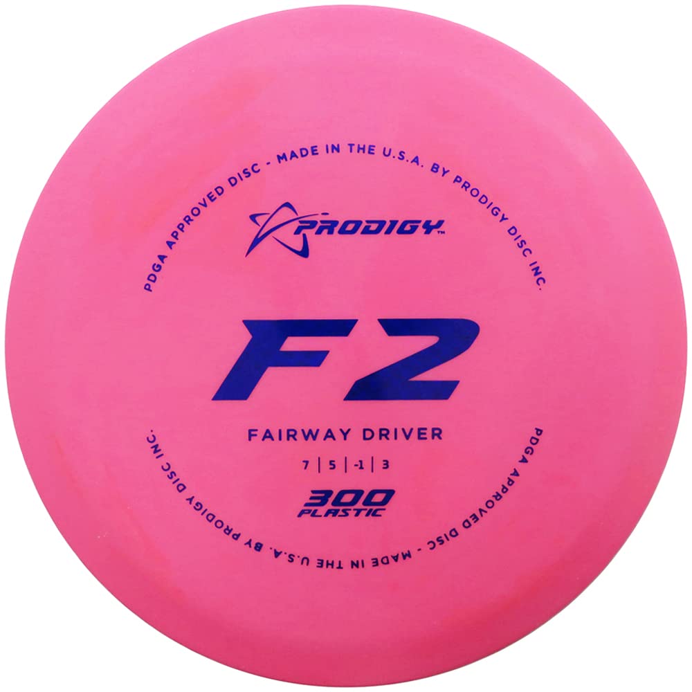 Prodigy Disc 300 F2 | Overstable Disc Golf Fairway Driver | Optimum Feel & Grip | Predictable, Controllable Flight | Colors May Vary (160-164g)