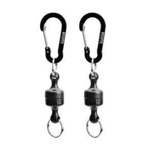 booms fishing mrc magnetic net release holder, black 2pcs