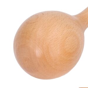 Music Maracas, 2pcs Hand Shakers Music Shakers, Beech Wood Maracas Instrument for Parties