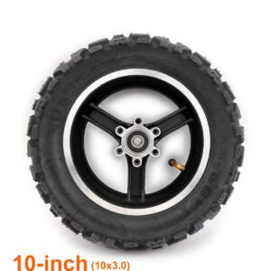 L-faster 10x3.0 Inflatable Wheel with Mountain Tyre and Inner Tube Compatible with Disc Brake for Off-Road Electric Scooter