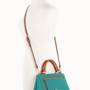 Dooney & Bourke Handbag, Pebble Grain Small Zip Satchel - Spearmint