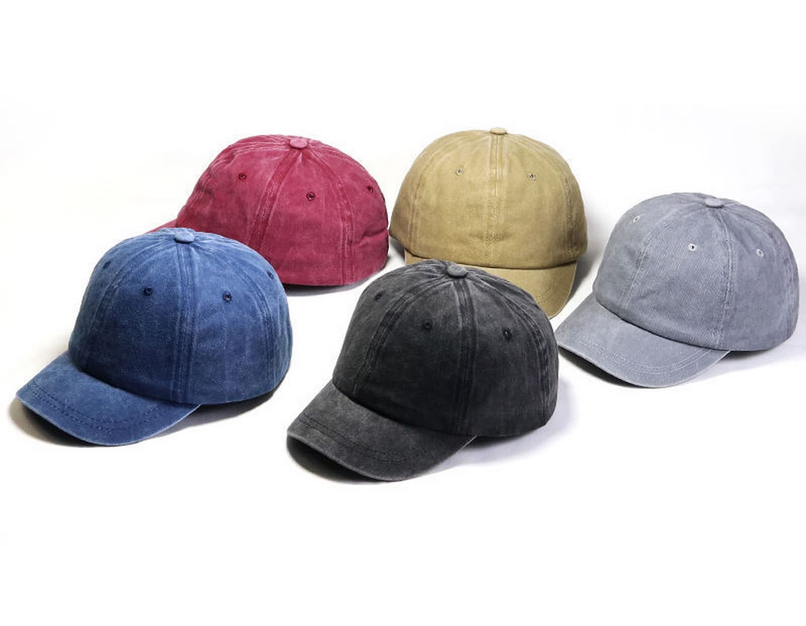 Faringoto Short Brim Baseball Cap Women's Men's Fashion Casual Peaked Cap Trendy Four Seasons Short Brim Hat