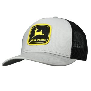 john deere twill trucker hat mesh baseball cap-black-os