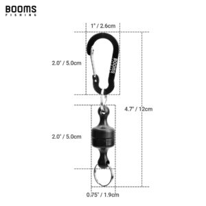 Booms Fishing MRC Magnetic Net Release Holder, Black 2pcs