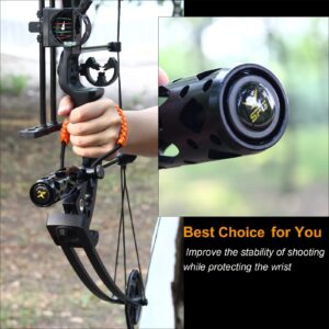 SOPOGER Bow Stabilizer for Compound Bow Recurve Bow Archery Stabilizers 5 Inch 6 Inch Bow Stabilizer Kit for Hunting Vibration Dampening