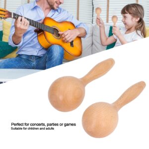 Music Maracas, 2pcs Hand Shakers Music Shakers, Beech Wood Maracas Instrument for Parties