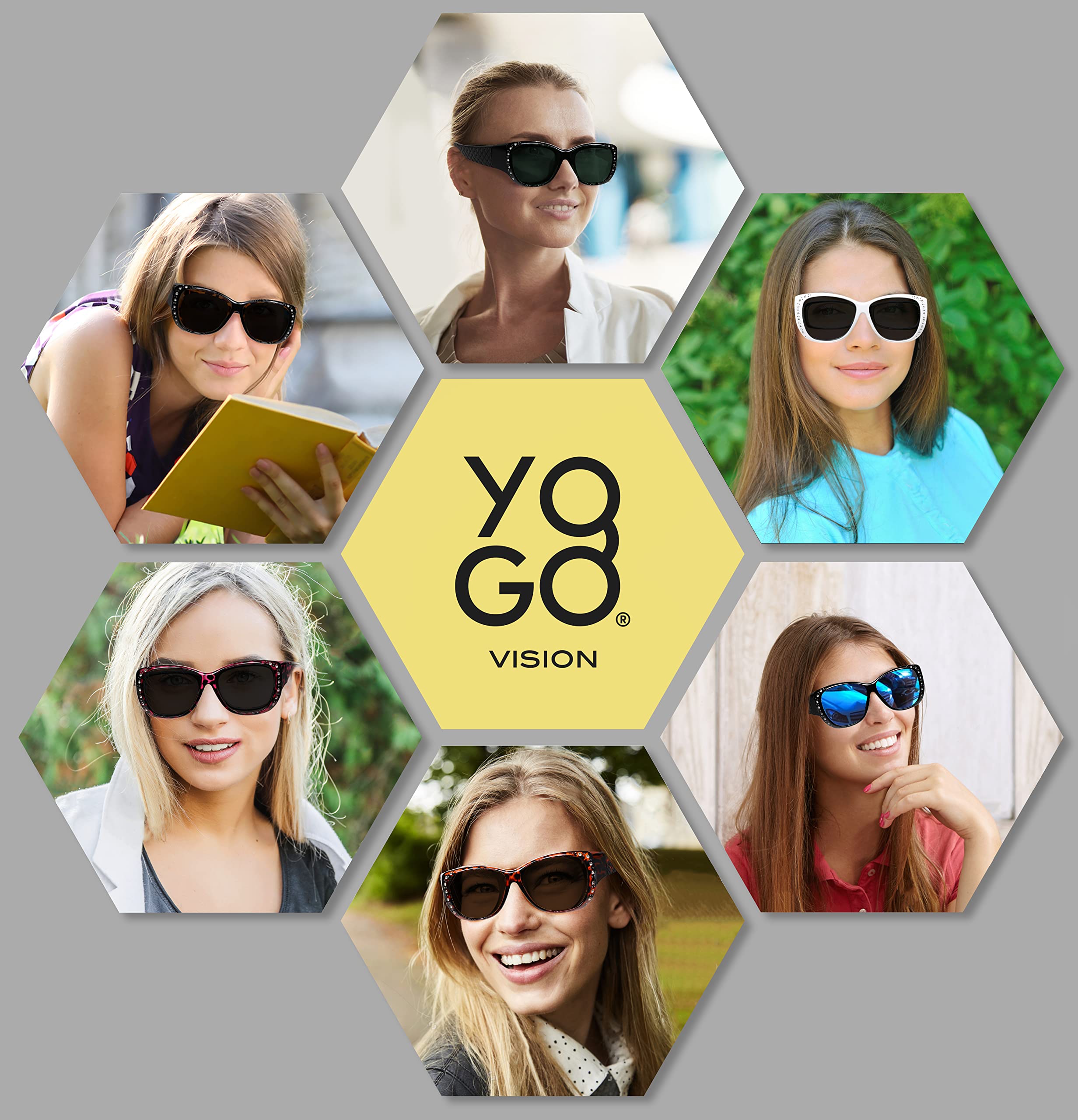 Sunglasses that Fit Over Glasses for Women UV Protection Polarized and Night Vision Fitover Eyeglasses