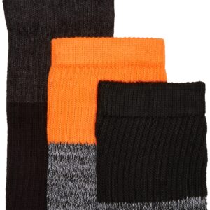 Dickies Men's Dri-Tech Performance Work Crew Socks 6 Pair,Black Asst, Men's 6-12 Shoe Size