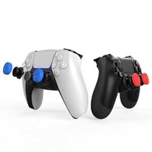 Silicone Thumbstick Grip Caps 8pcs Compatible for PS4 PS5 Controller Handle, Heightened Thumb Grip Stick Joystick Extender Silicone Cap High-Rise Cover