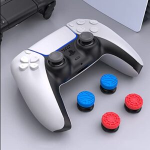 Silicone Thumbstick Grip Caps 8pcs Compatible for PS4 PS5 Controller Handle, Heightened Thumb Grip Stick Joystick Extender Silicone Cap High-Rise Cover