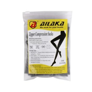 Ailaka Medical 15-20 mmHg Zipper Compression Socks Women Men