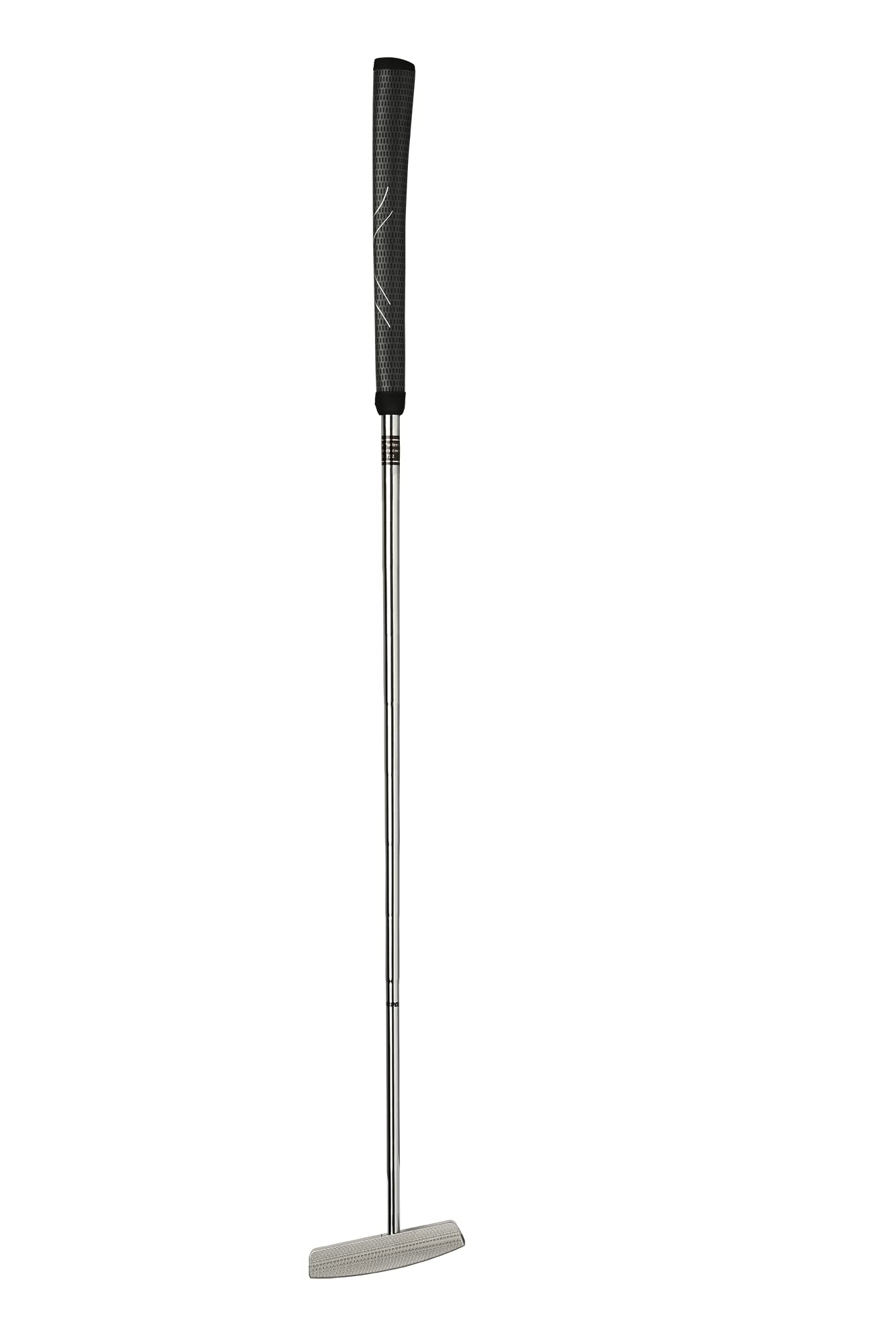 Bell N-360 No-Offset CNC Milled Upright Lie Toe Balance Golf Putter (79 Degree Lie) + Winn Dri-Tac Dark Gray Standard Grip | Made in USA (Right, 34)