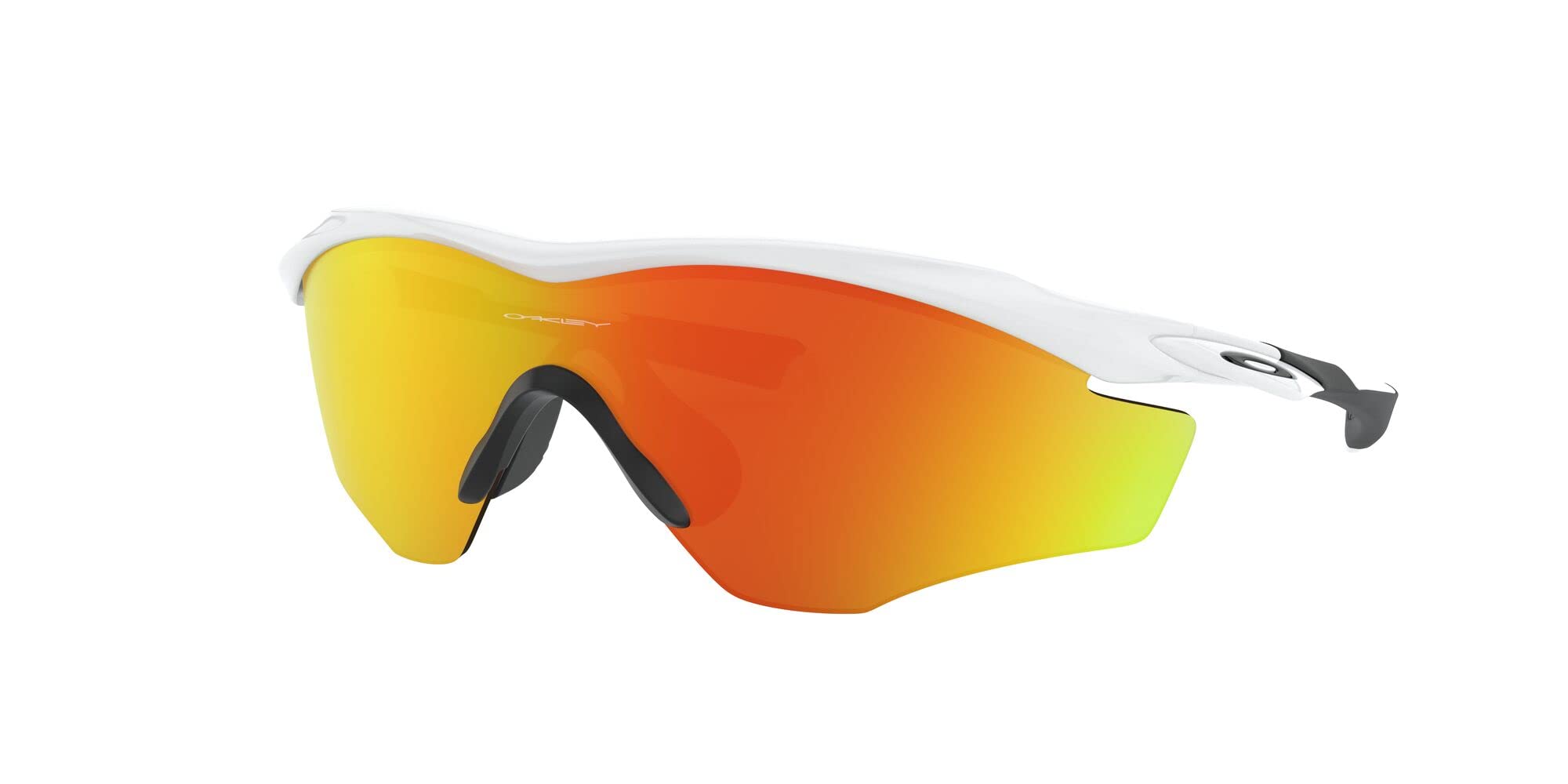 Oakley OO9343 M2 Frame XL Sunglasses + Vision Group Accessories Bundle (Polished White/Fire Iridium (934305))