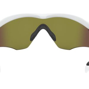 Oakley OO9343 M2 Frame XL Sunglasses + Vision Group Accessories Bundle (Polished White/Fire Iridium (934305))