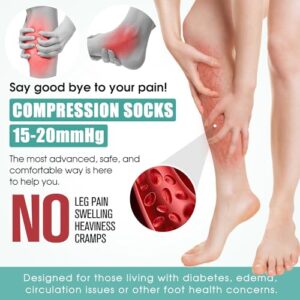 3 Pack Medical Compression Sock-Compression Sock for Women and Men-Best for Running,Nursing,Sports