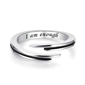 qyygyllr women's inspirational open rings