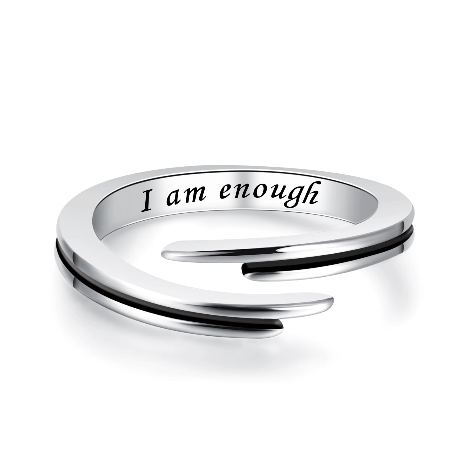 QYYGYLLR Women's Inspirational Open Rings