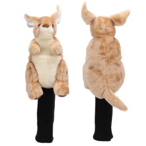 Kangaroo Driver Wood Covers, Plush Animal Headcover Wooden Cover for Course