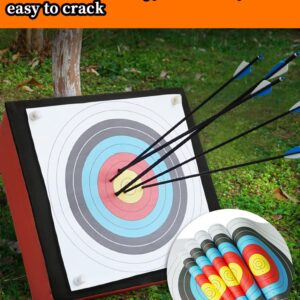 THREE ARCHERS 30pcs Archery Targets for Backyard Standard Archery Target 40cm 10 Ring Bow and Arrow Target for Hunting & Shooting Archery Accessories for Target Practice (30pcs Archery Targets)