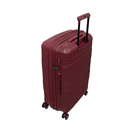 it luggage Momentous 30" Hardside Checked 8 Wheel Expandable Spinner, German Red