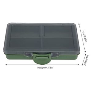 minifinker Carp Fishing Tackle Box, Sturdy and Durable Lightweight and Portable Fine Workmanship Fishing Lure Boxes for Fishing Tackle Accessories(4 Cells)