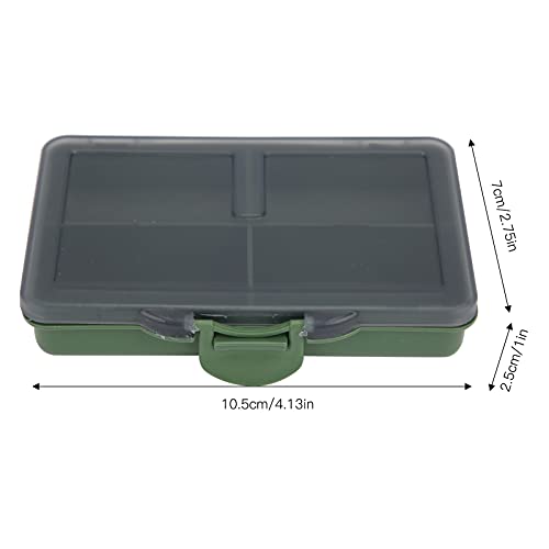 minifinker Carp Fishing Tackle Box, Sturdy and Durable Lightweight and Portable Fine Workmanship Fishing Lure Boxes for Fishing Tackle Accessories(4 Cells)