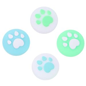 ibasenice Silicone Joystick Thumb Grip Covers with Cat Claw Pattern Adorable Animal Joystick Thumbstick Caps Covers for Game Controller