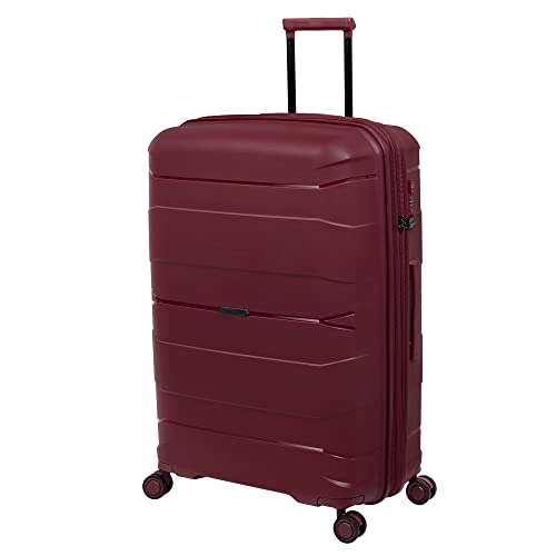 it luggage Momentous 30" Hardside Checked 8 Wheel Expandable Spinner, German Red