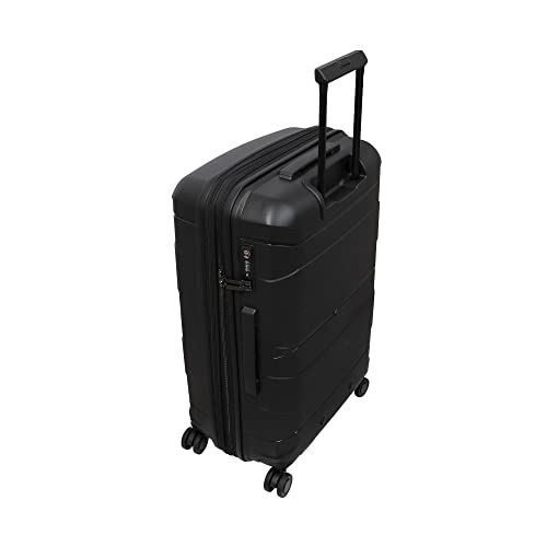 it luggage Momentous 3 Piece Hardside 8 Wheel Expandable Spinner, Black, 3 Pc Set