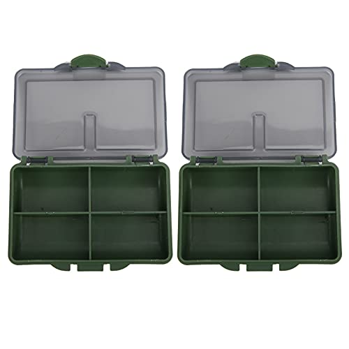 minifinker Carp Fishing Tackle Box, Sturdy and Durable Lightweight and Portable Fine Workmanship Fishing Lure Boxes for Fishing Tackle Accessories(4 Cells)