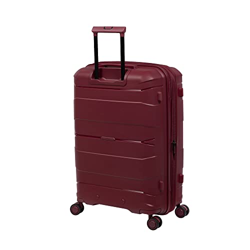 it luggage Momentous 30" Hardside Checked 8 Wheel Expandable Spinner, German Red