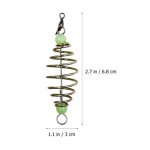 FAVOMOTO 30pcs Spring Bait Fishing Carp Bait Fishing Baits Metal Stand Fishing Bait Holders Fishing Feeder Tools Carp Fishing Equipment Fishing Bait Fishing Accessories Fishing Tool