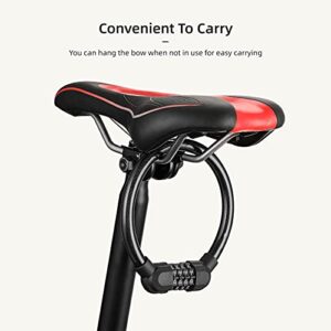 minifinker Bike Cable Lock, Cycling Accessories Sturdy and Durable for Cycling(Black)