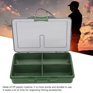 minifinker Carp Fishing Tackle Box, Sturdy and Durable Lightweight and Portable Fine Workmanship Fishing Lure Boxes for Fishing Tackle Accessories(4 Cells)