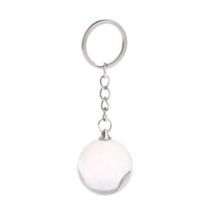 Key Chain for Women and Men, Crystal Globe Keychain Artificial Crystal Ball Pendant Keyring Bag Ornaments Creative Key Accessories Gift