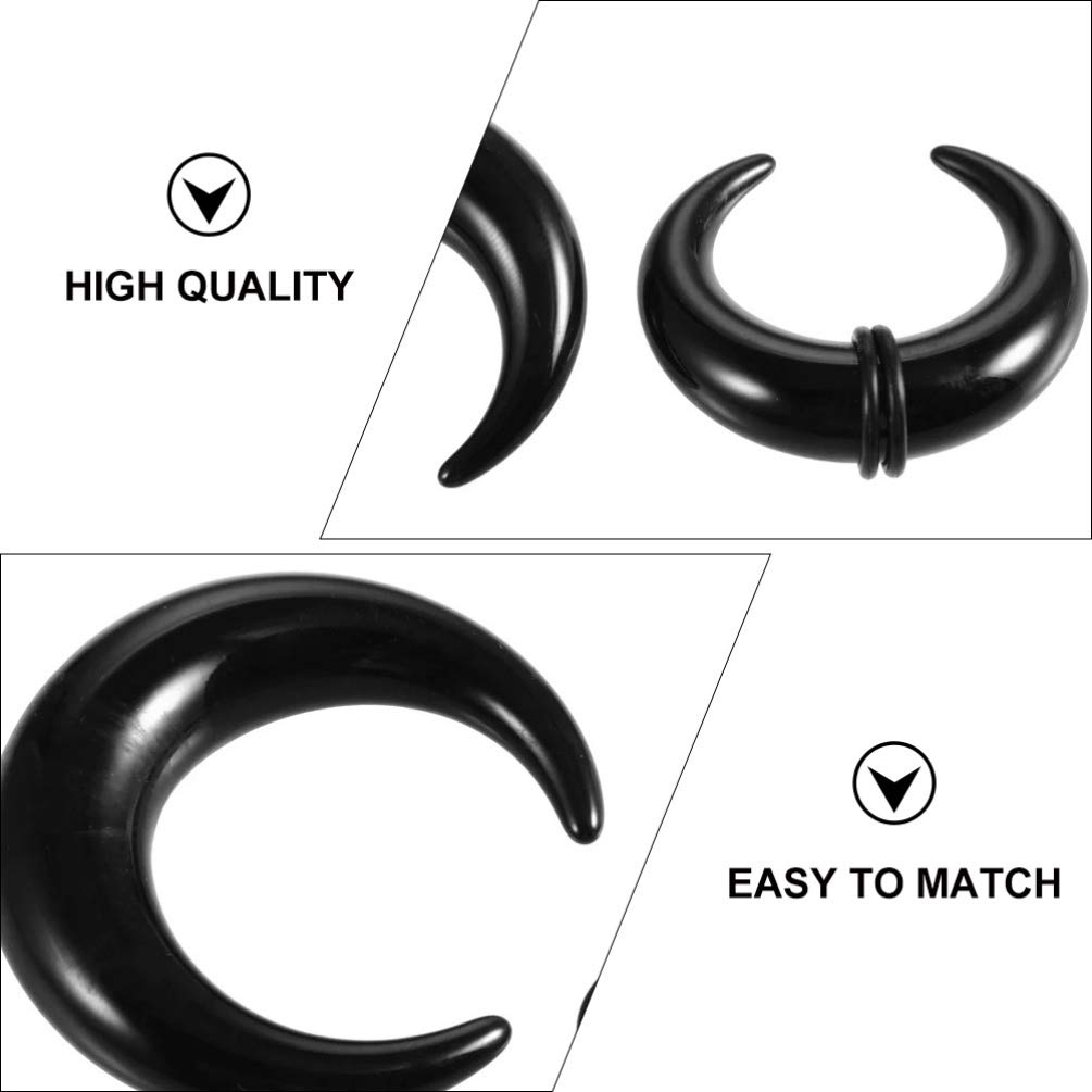 8pcs Ear Stretching Kit Acrylic Body Piercing Kit Acrylic Tapers and Plugs Spiral Taper Tunnels Septum Horn Ear Expansions for Men Women Body Jewelry