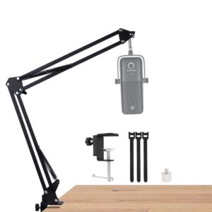 For Elgato wave mic arm, boom arm Compatible with Elgato wave 3 Microphone, desk stand for Elgato wave1 Mic perfect for Podcasts, Gaming, Recording.