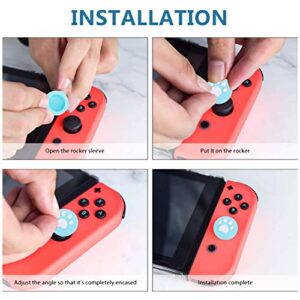 ibasenice Silicone Joystick Thumb Grip Covers with Cat Claw Pattern Adorable Animal Joystick Thumbstick Caps Covers for Game Controller