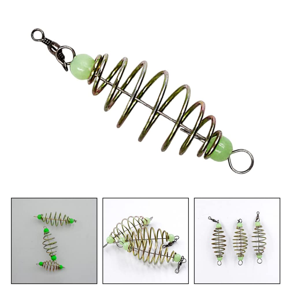 FAVOMOTO 30pcs Spring Bait Fishing Carp Bait Fishing Baits Metal Stand Fishing Bait Holders Fishing Feeder Tools Carp Fishing Equipment Fishing Bait Fishing Accessories Fishing Tool