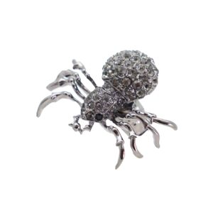 TrendyFashionJewelry Women Fashion Jewelry Spider Ring - Black Metal One Size Elastic Band Insect Scary