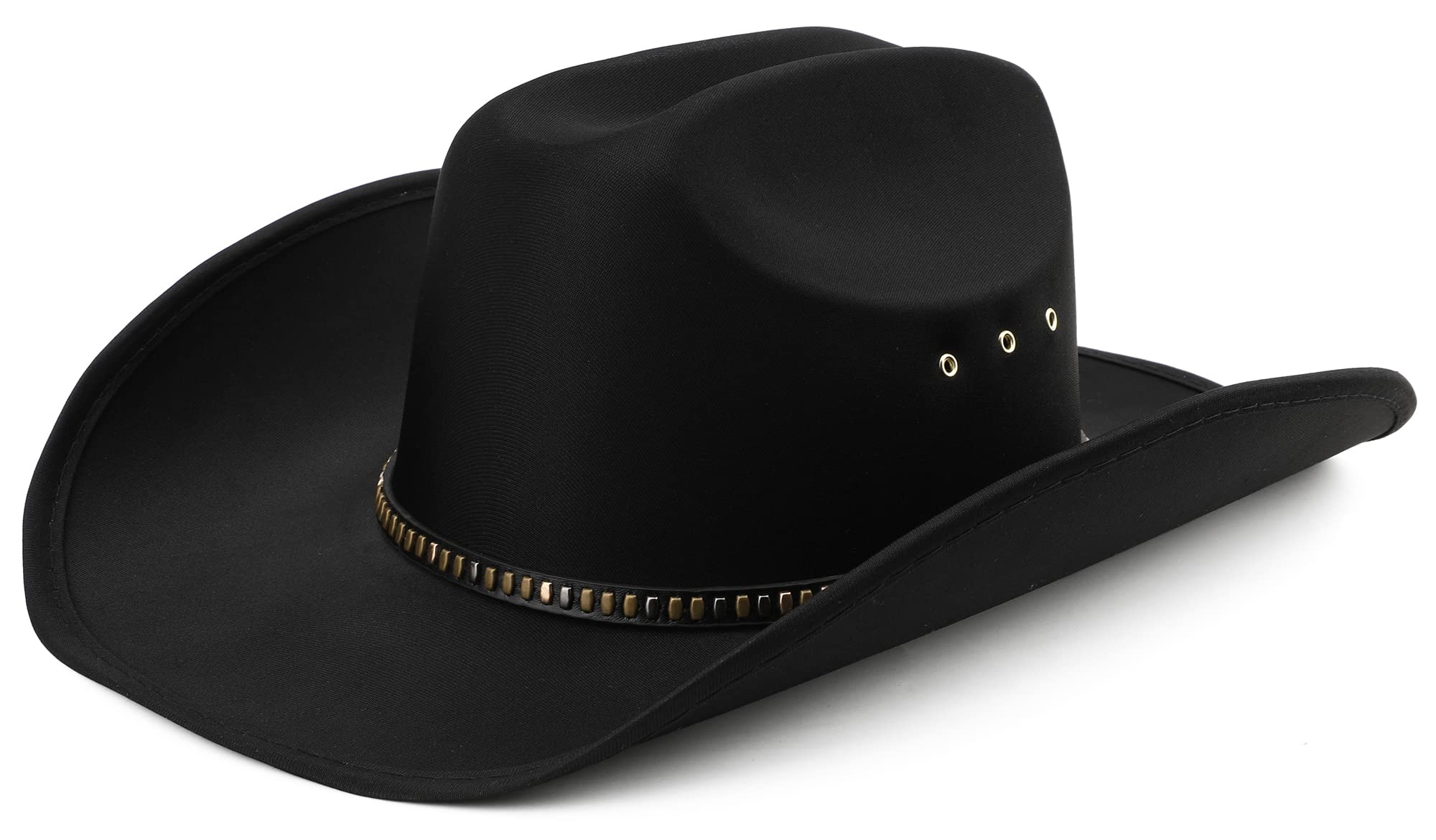 Pro Celia Felt Women Cowgirl Men Western Cowboy Hat (Black Knit)