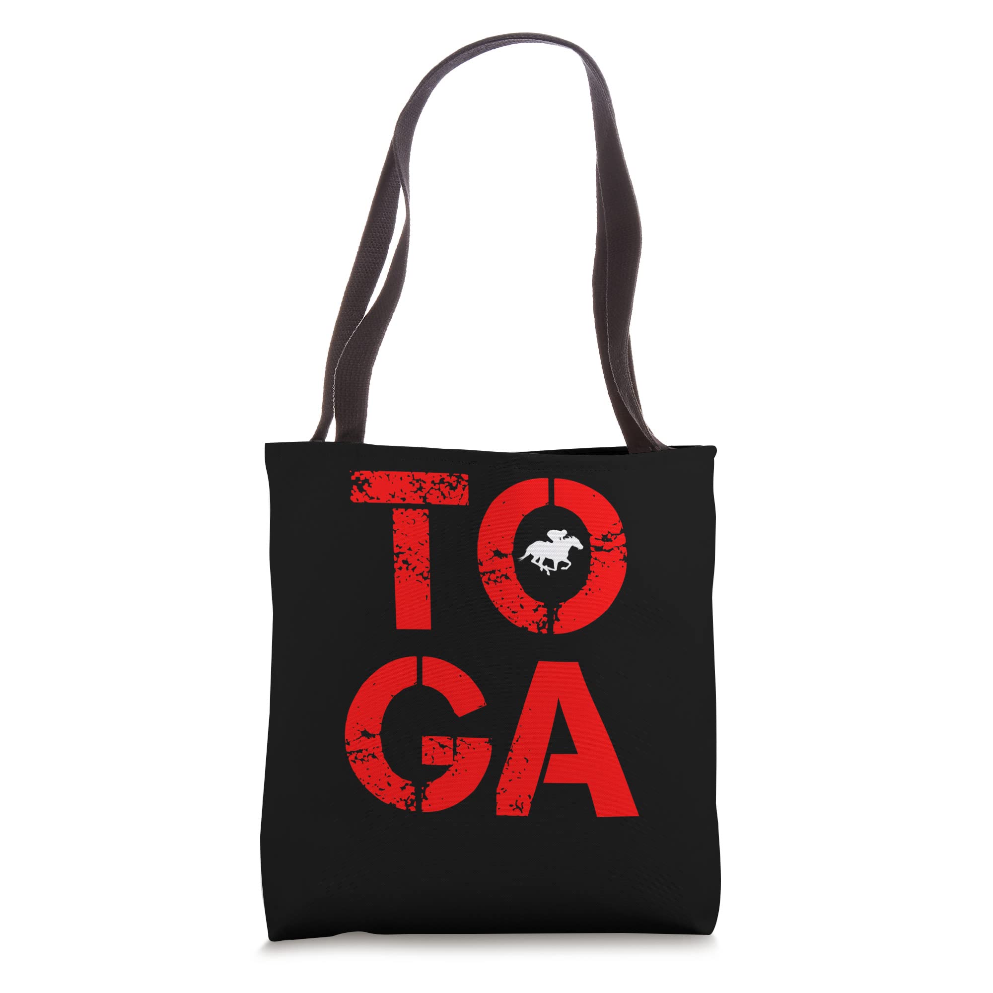 Toga Saratoga Springs Upstate New York Horse Racing Tote Bag