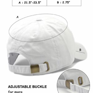 Utmost Unisex Classic Low Profile Cotton Baseball Cap Plain Blank Camoflauge Soft Unconstructed Adjustable Size Dad Hat (White)