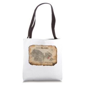 The Curse of Oak Island Treasure Map Tote Bag