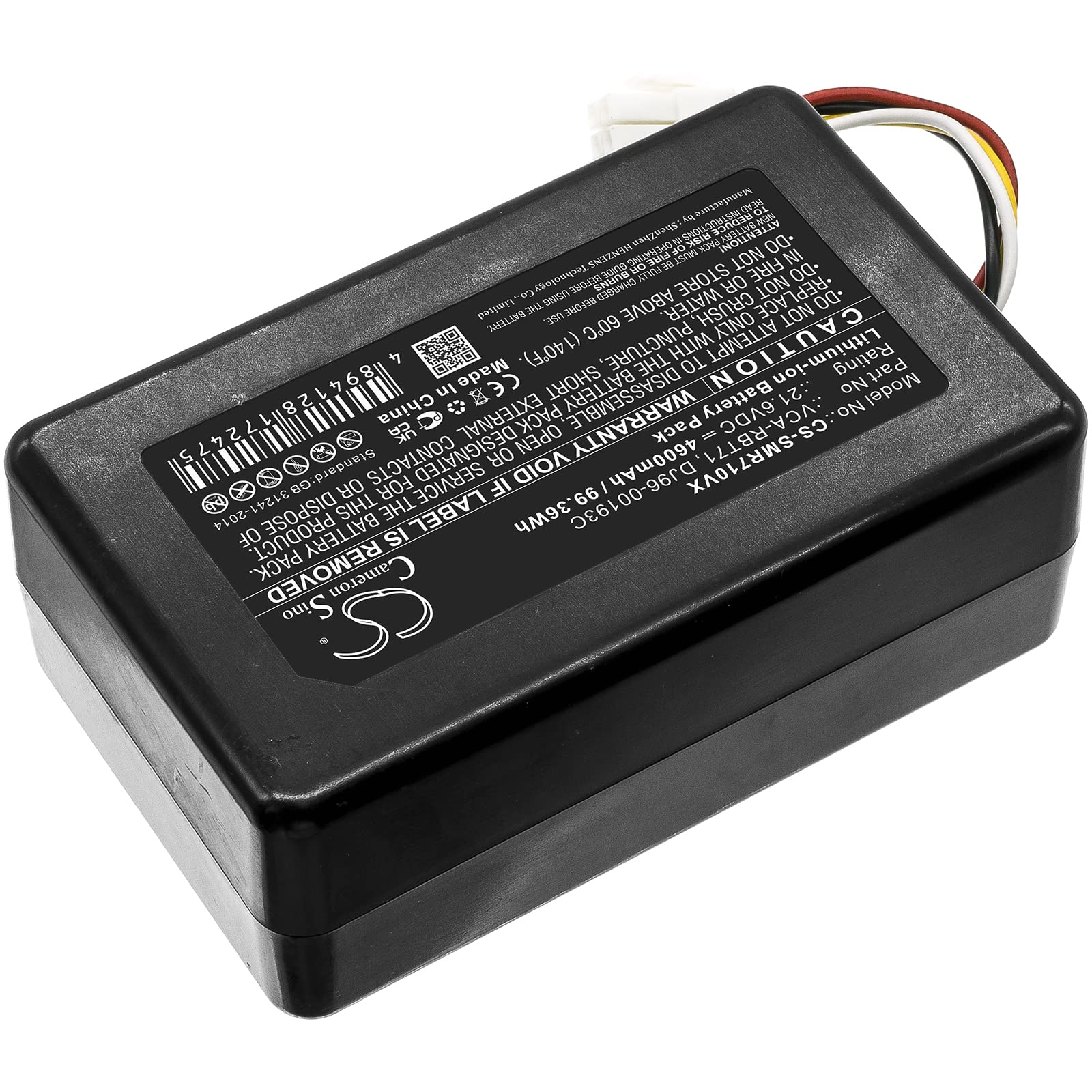 Derrlrmg 4600mAh Battery Compatible with Samsung DJ96-00193C, DJ96-00193E, DJ96-00202A, VCA-RBT71 PowerBot R7040, SR10M701PUW, SR10M702PUW, SR10M703PWG, SR1GM7020UG, SR20J9020U