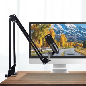 For at2020 and At2035 mic stand, AT2040 boom arm Compatible with Audio Technica at2020 and At2035 Microphone,at2020 and At2035 mic arm perfect for Podcasts, Gaming, Recording.