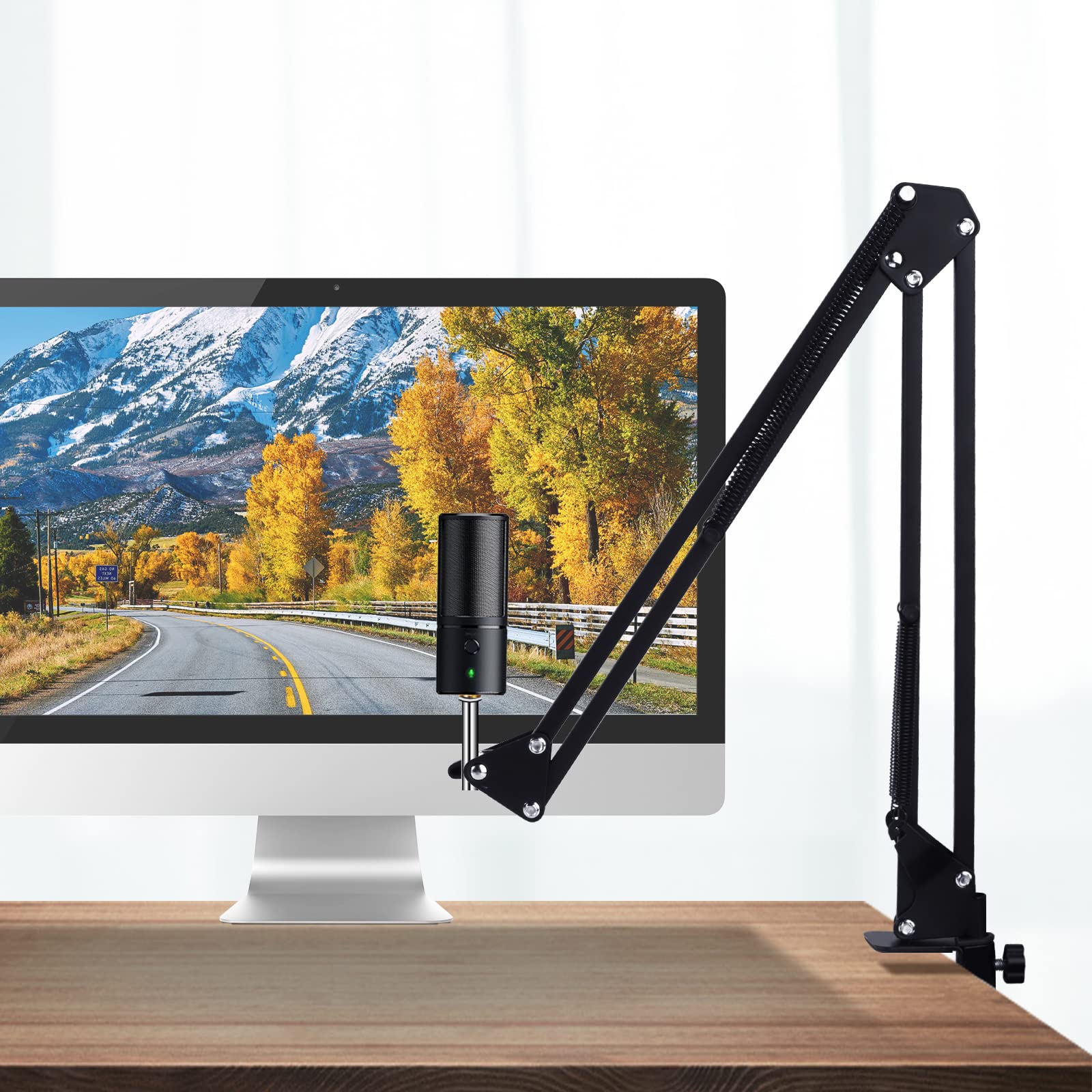 Boom arm for razer seiren x, Mic desk stand Compatible with razer seiren x Microphone, razer seiren x mic arm perfect for Podcasts, Gaming, Recording.